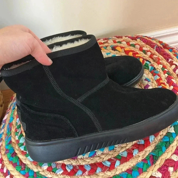 Black suede  leather boots - Picture 5 of 6